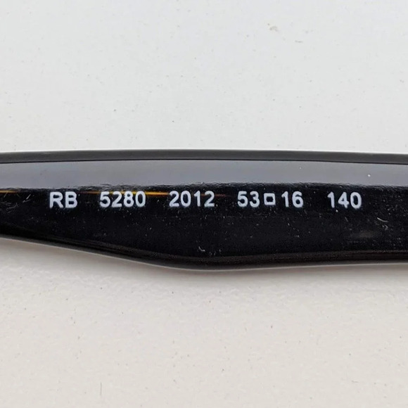 🕶️Ray-Ban RB5280 2012 Eyeglasses 53/16 140 /KAA136🕶️ - Picture 3 of 6